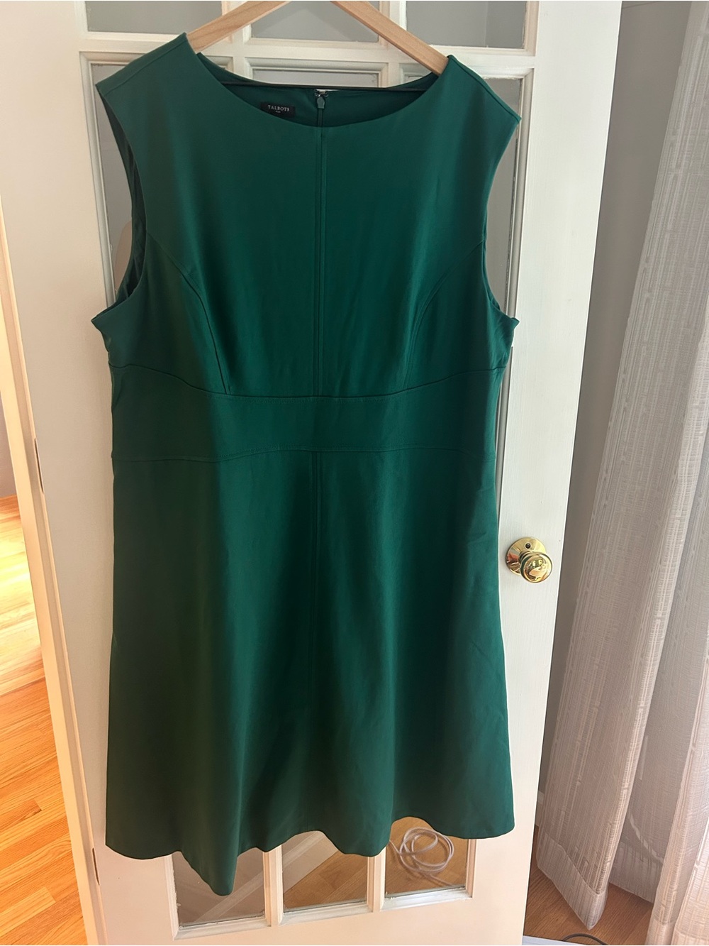 Talbots Dark Green Sleeveless Midi Dress